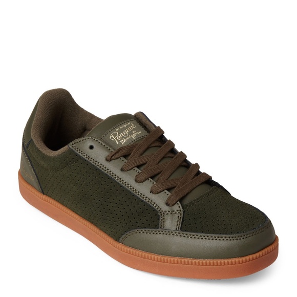 **Brand New** ORIGINAL PENGUIN Army Green Braylon Suede Sneakers - Picture 1 of 4